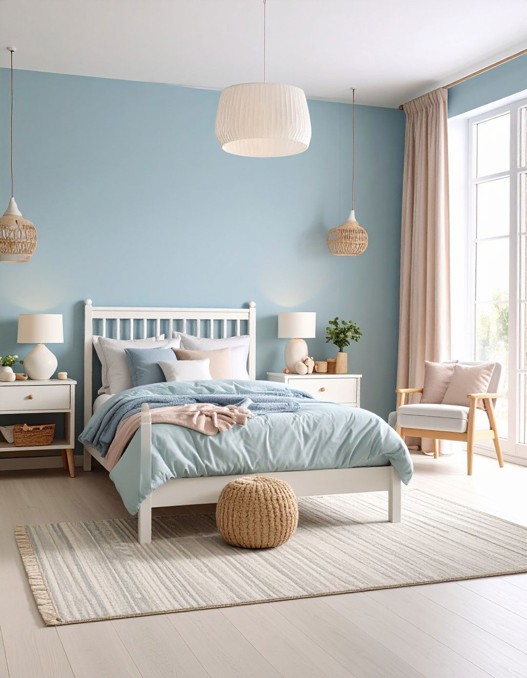 Powder Blue and Lilac Nursery Theme