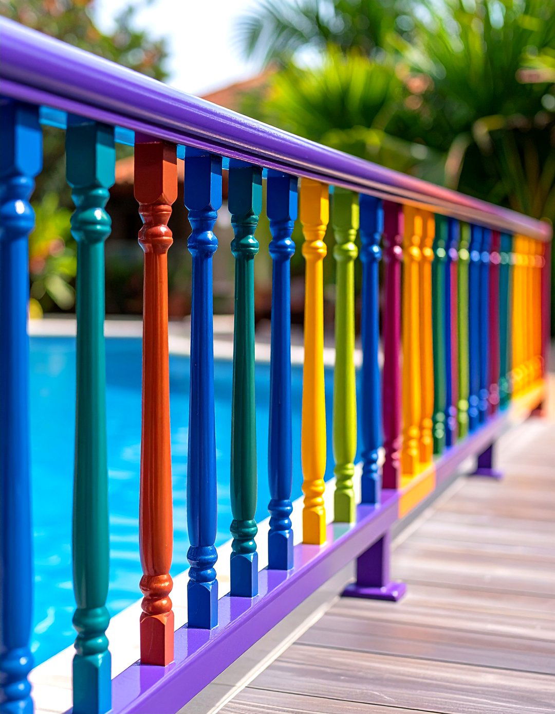 Powder Coated Steel Pool Deck Railings - 24 Pool Deck Railing Ideas