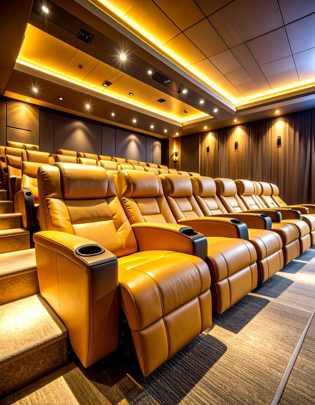 Power Reclining Theater Seating - 24 Living Room Couch Ideas