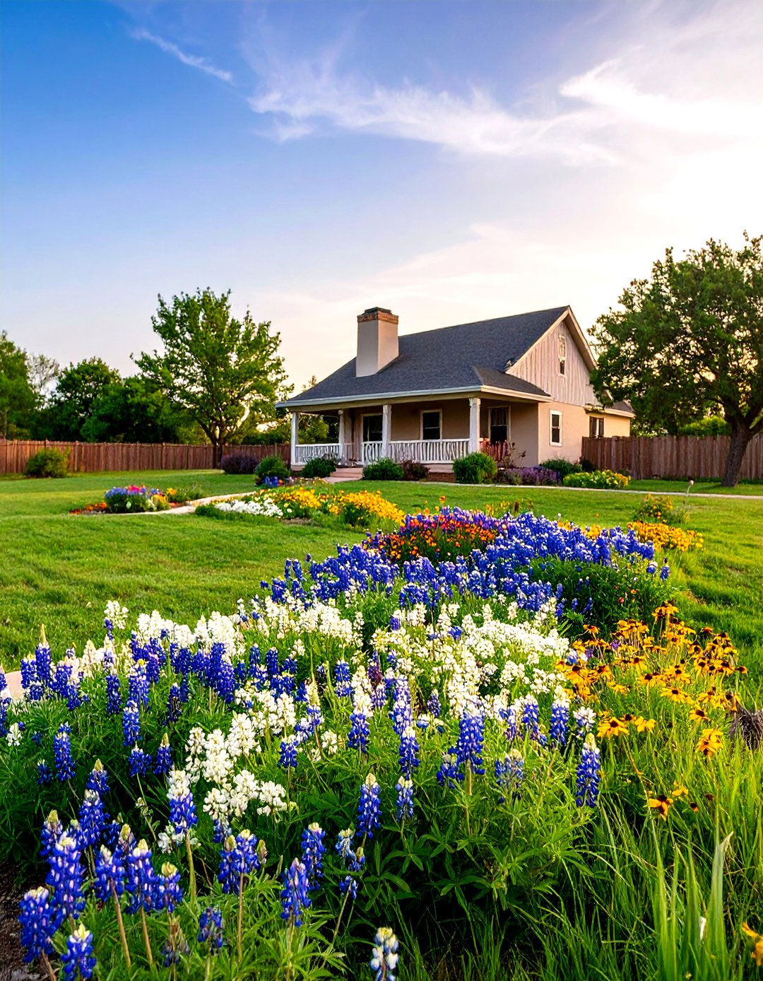 Prairie Grass Landscape Design - 24 Front Yard Texas Flower Bed Ideas