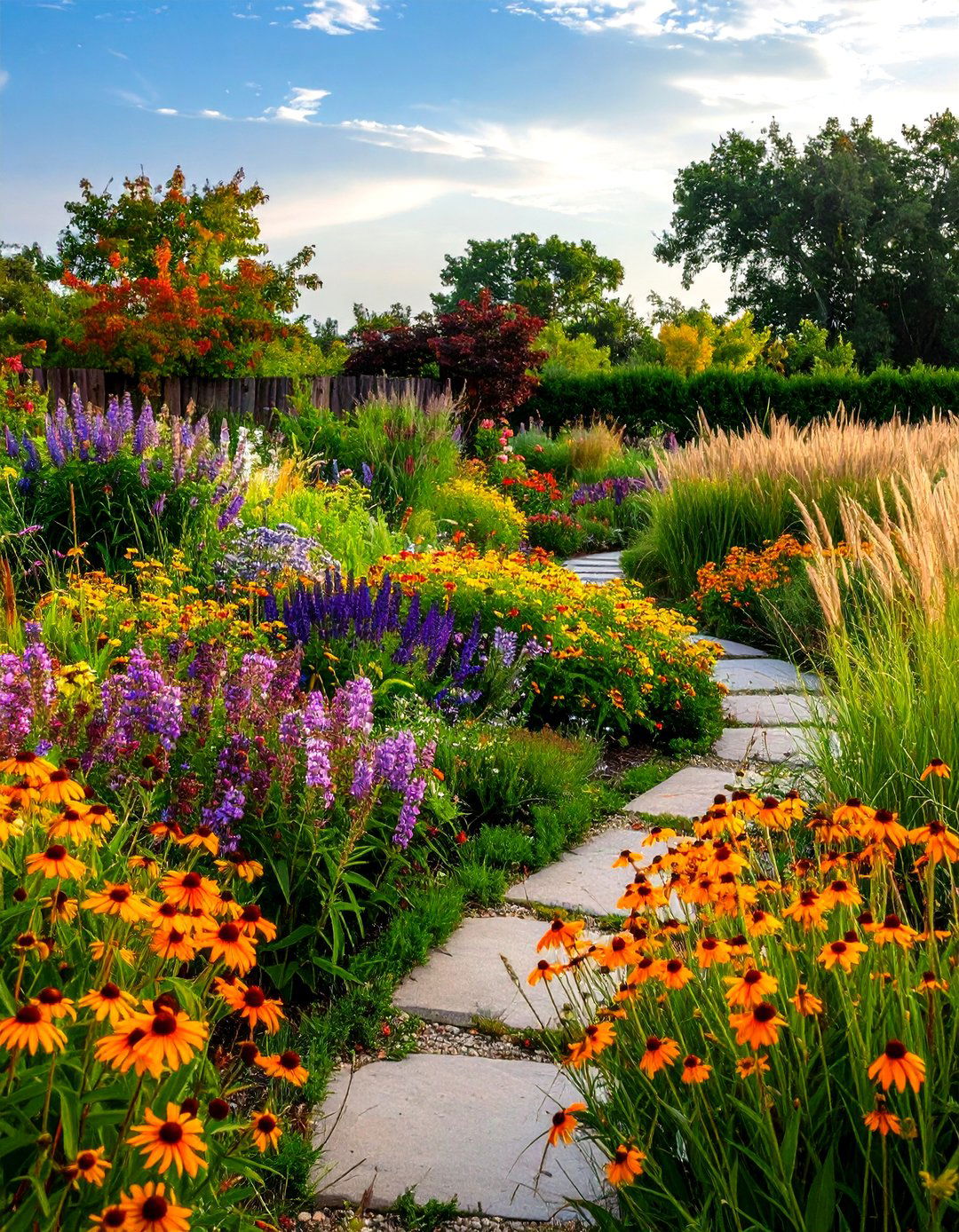 Prairie Naturalistic Planting - 24 Small Walled Garden Ideas