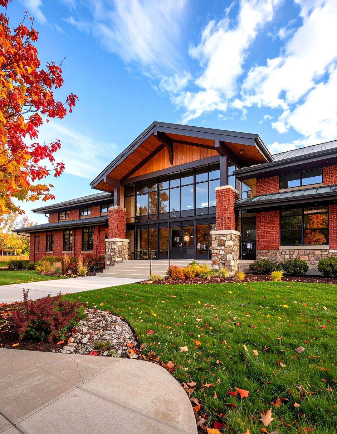 Prairie Style Glass Extension - 24 Glass Porch Design Ideas