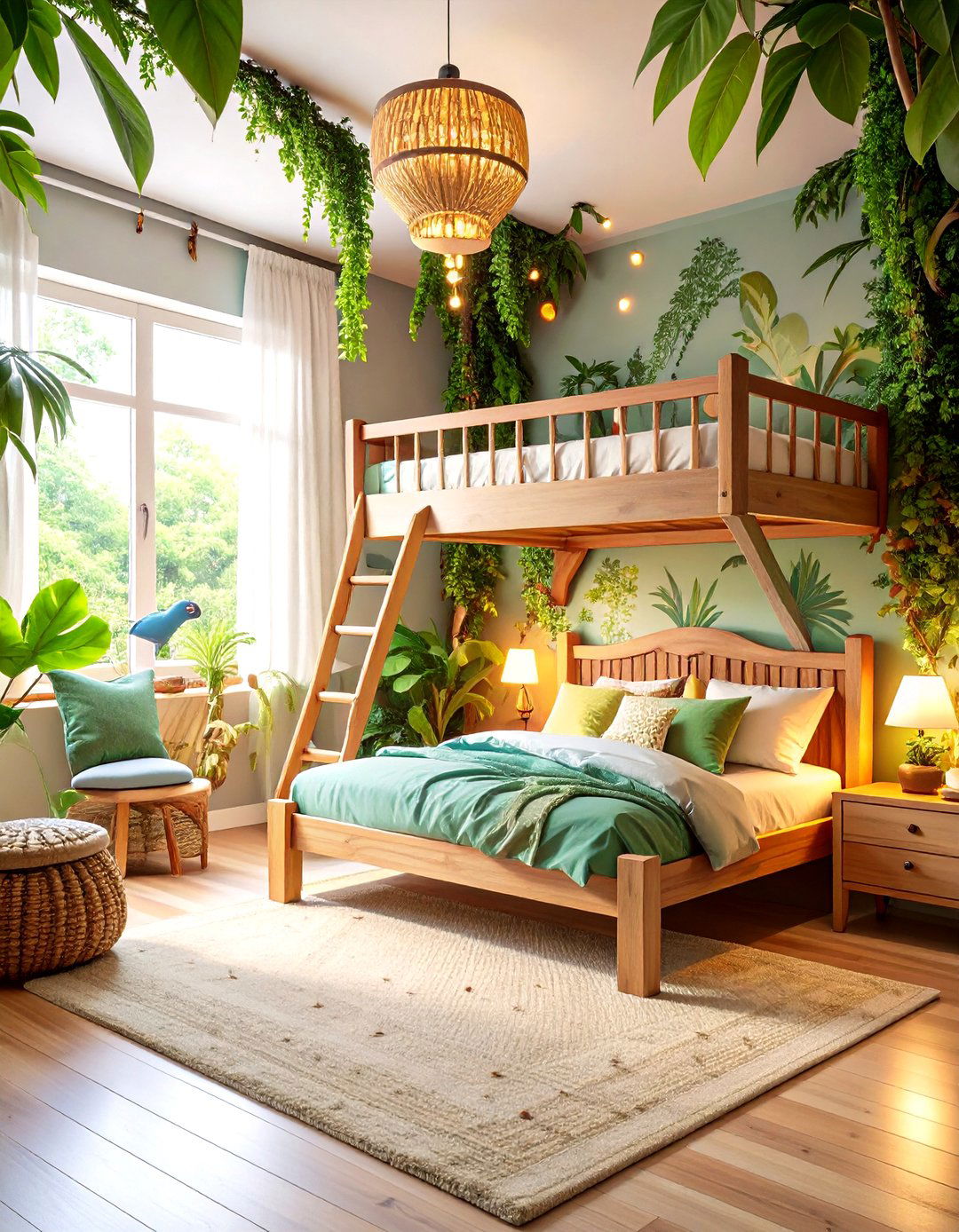 Prehistoric Jungle Explorer Bedroom - 24 Dinosaur-themed Kids' Room Ideas