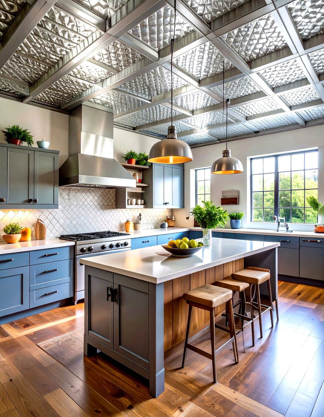 Pressed Tin Ceiling Tiles - 24 Ceiling Trim Ideas