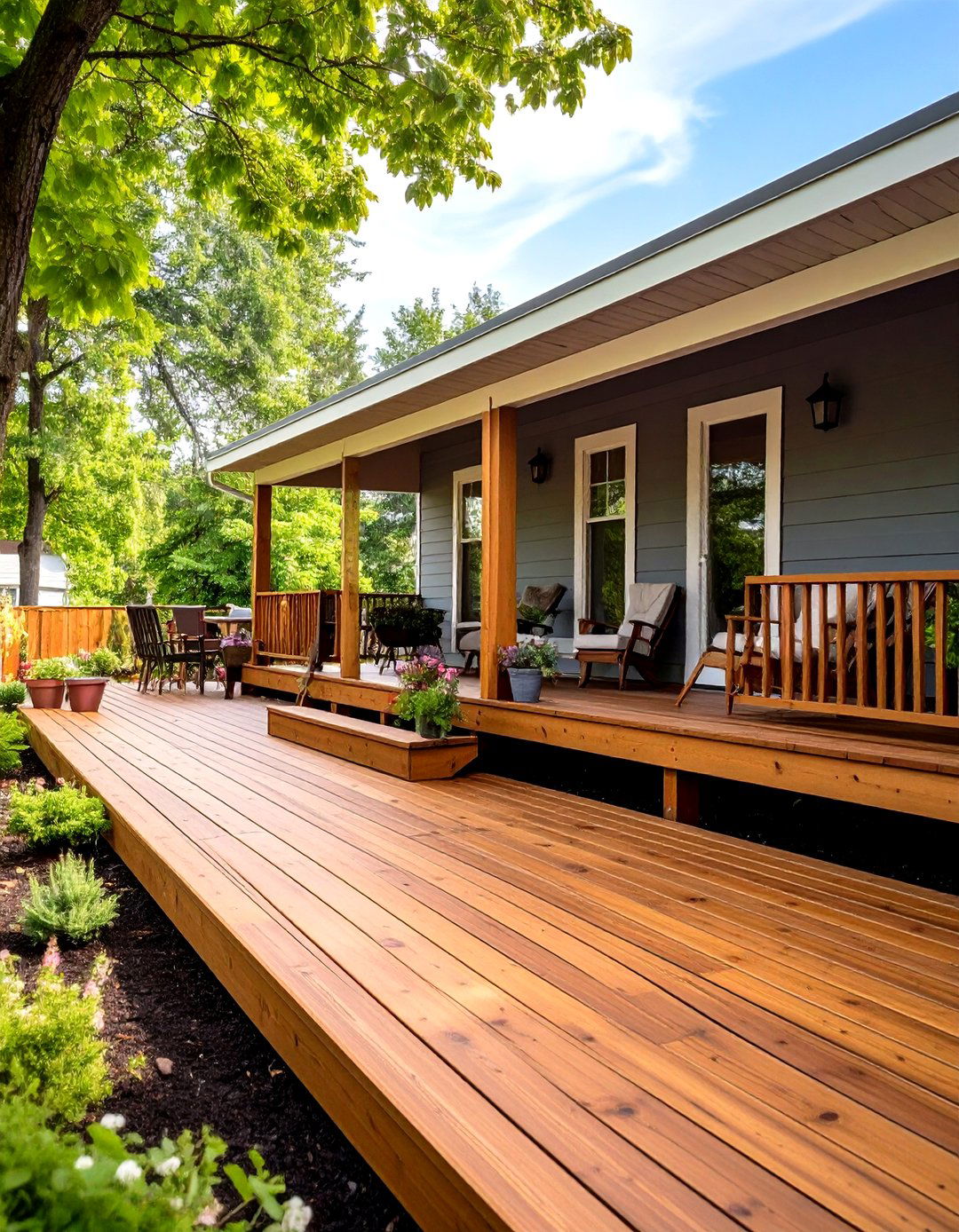 Pressure Treated Wood Porches - 24 Mobile Home Porch Ideas