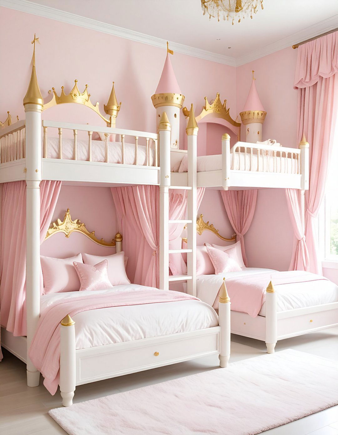 Princess Castle Themed Chambers - 24 bunk room ideas