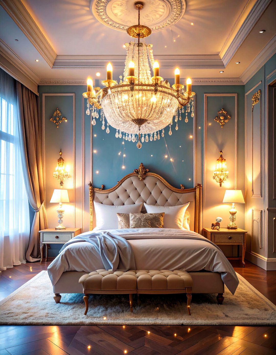 Princess Chandelier Lighting Magic - 24 Princess Room Ideas