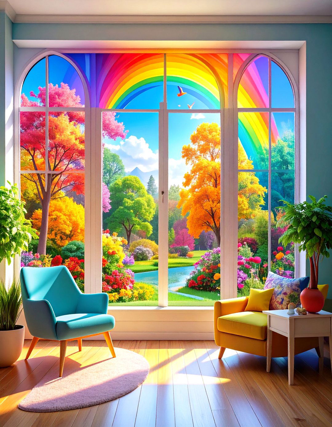 Prismatic Rainbow Window Film - 24 Window Film Designs