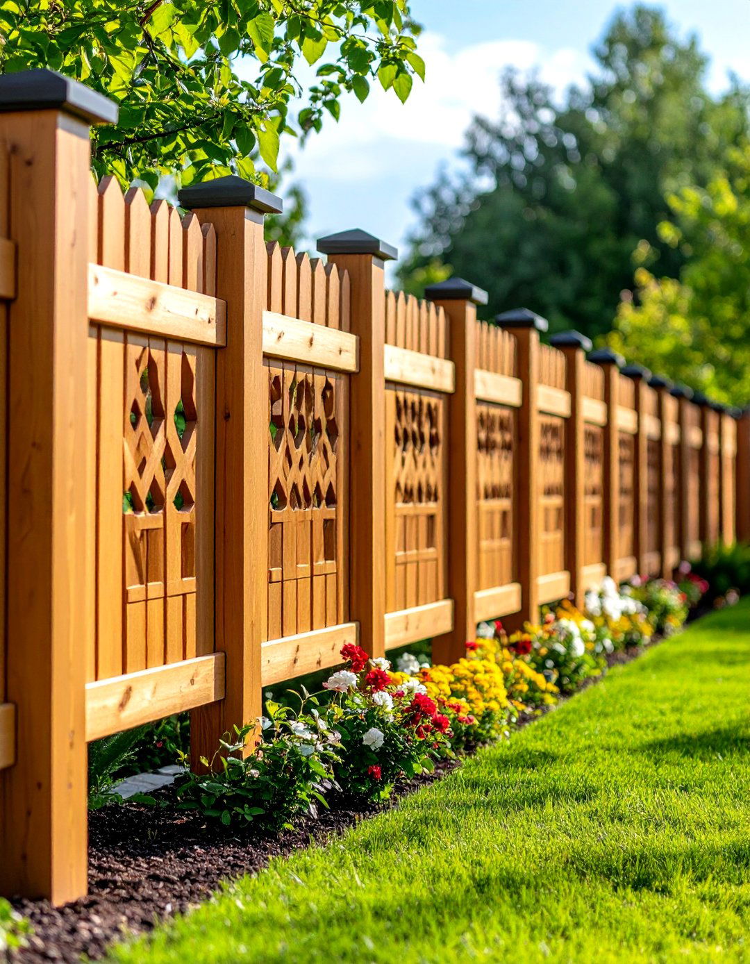 Privacy Fence with Window Cutouts - 24 Privacy Fence Ideas