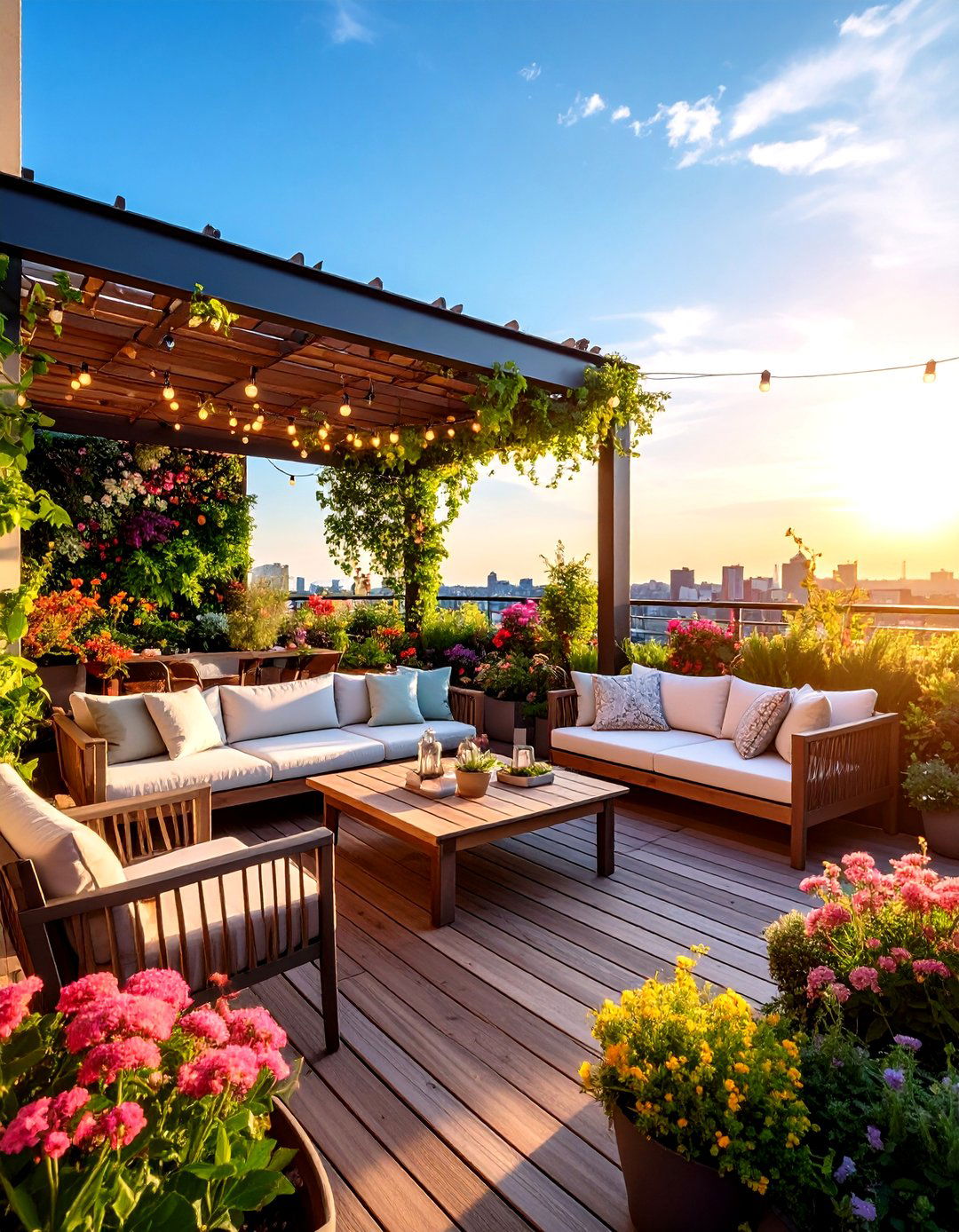 Privacy Focused Rooftop Sanctuary - 24 Rooftop Deck Ideas