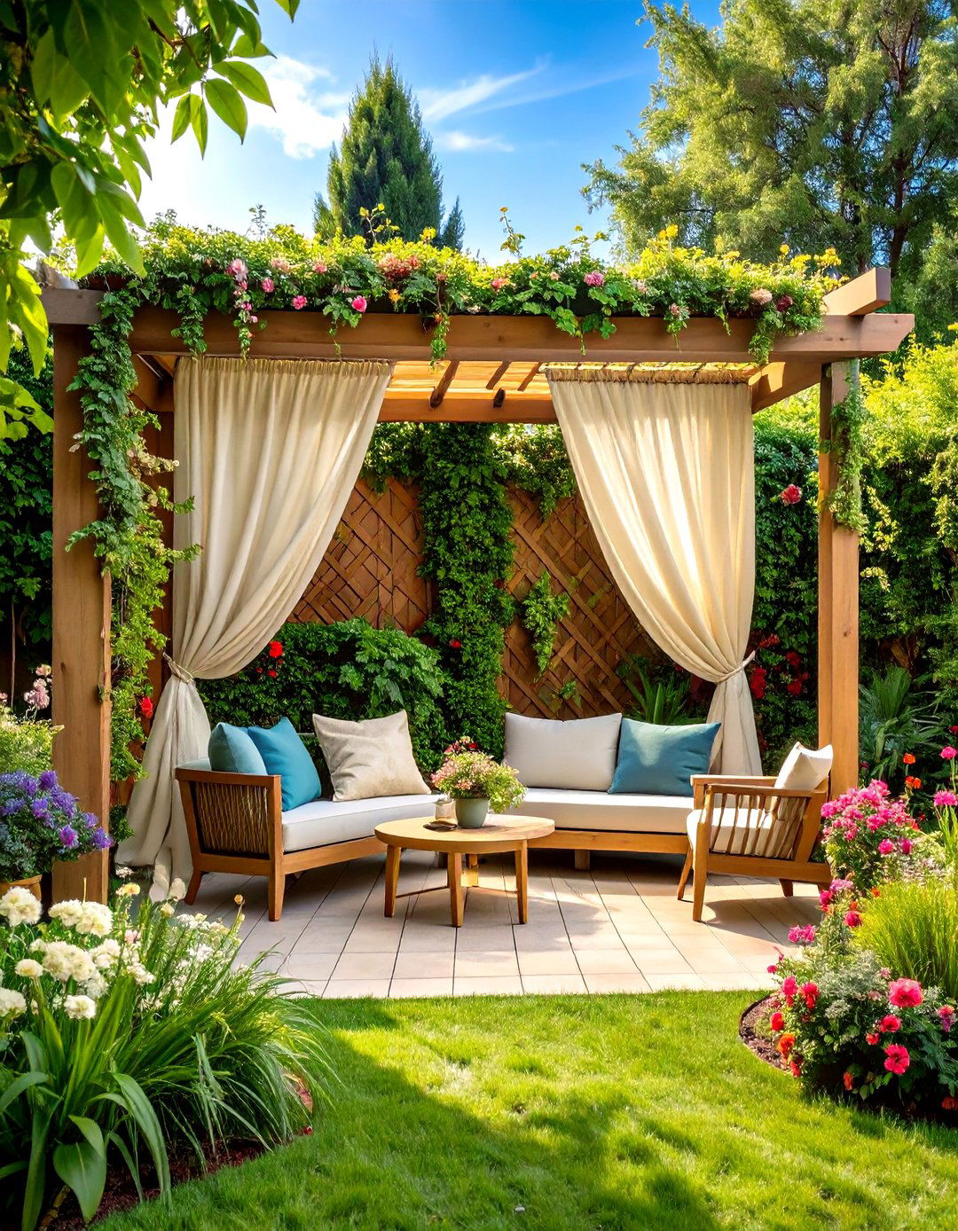 Privacy Screen Garden Enclave - 24 Outdoor Decor Ideas