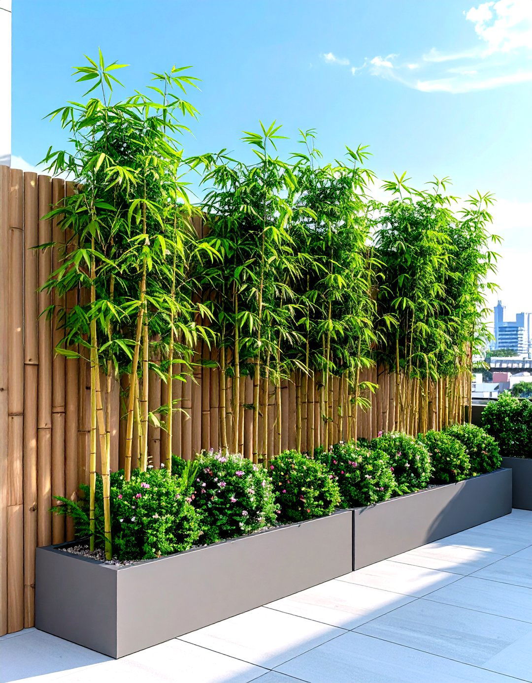 Privacy Screen Living Fences - 24 Rooftop Garden Ideas