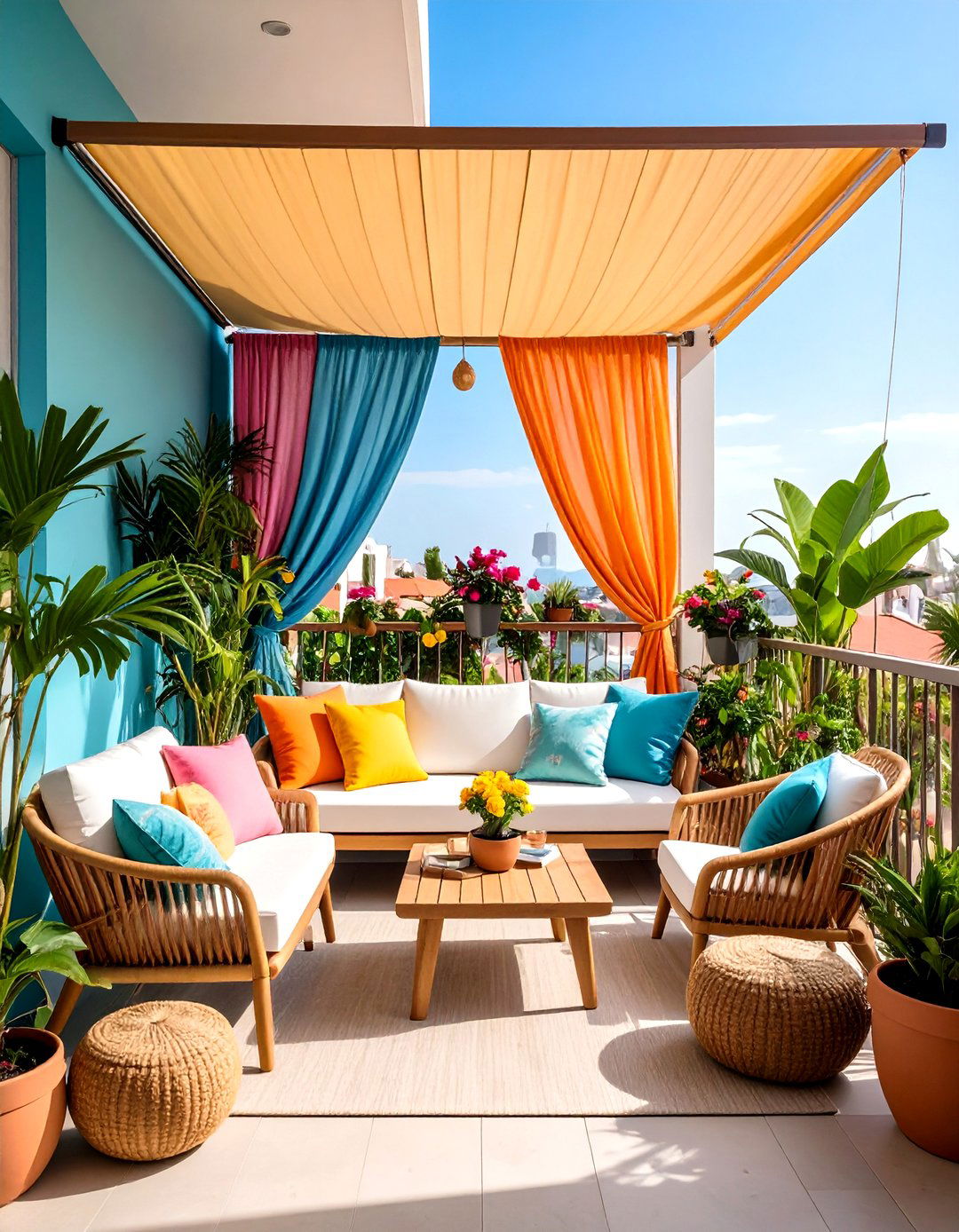 Privacy Screen Loft Balcony Retreat - 24 Loft Balcony Ideas