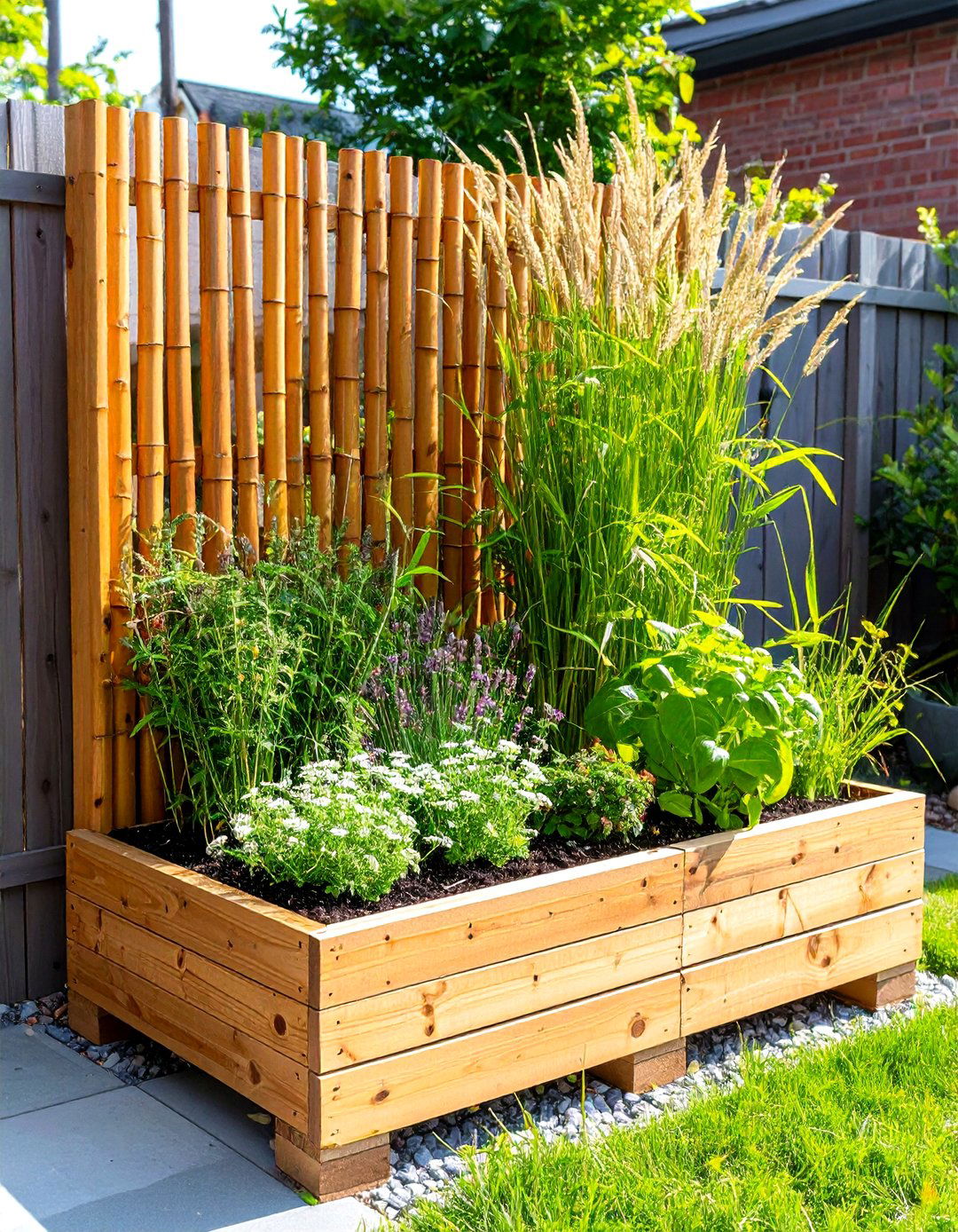 Privacy Screen Planter - 24 Pallet Garden Ideas