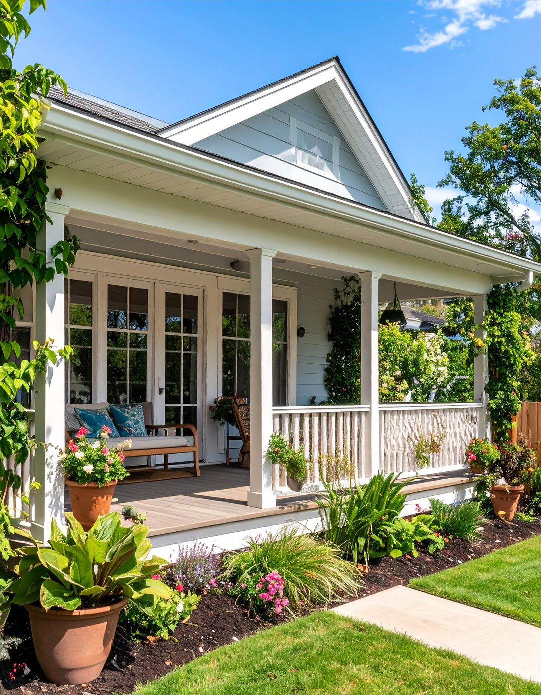 Privacy Screening Solutions - 24 Raised Ranch Front Porch Ideas