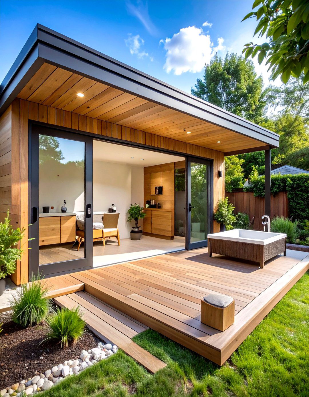 Private Enclosed Outdoor Room - 24 Outdoor Bathroom Ideas