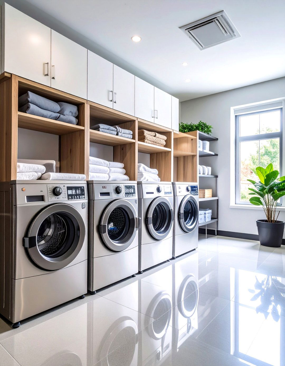 Professional Laundromat Style - 24 Laundry Closet Ideas