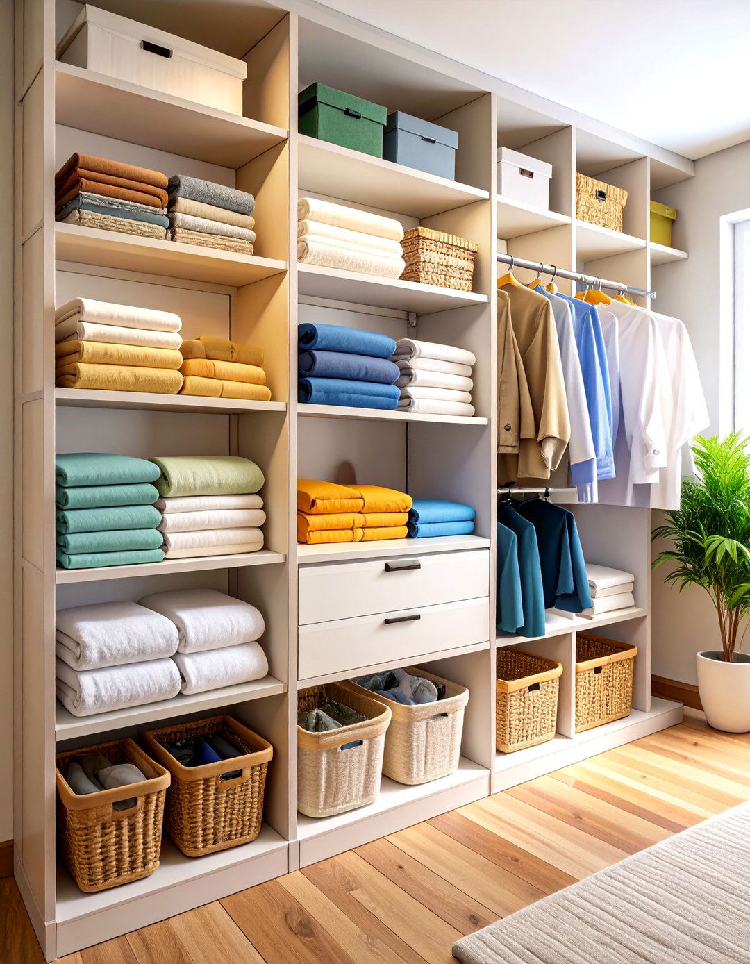Professional Linen Service Organization - 24 Hall Closet Organization Ideas