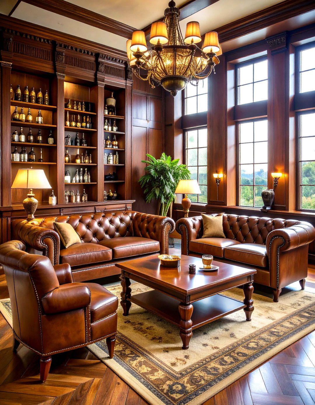 Prohibition Era Cigar and Whiskey Lounge - 24 Great Gatsby Wedding Ideas