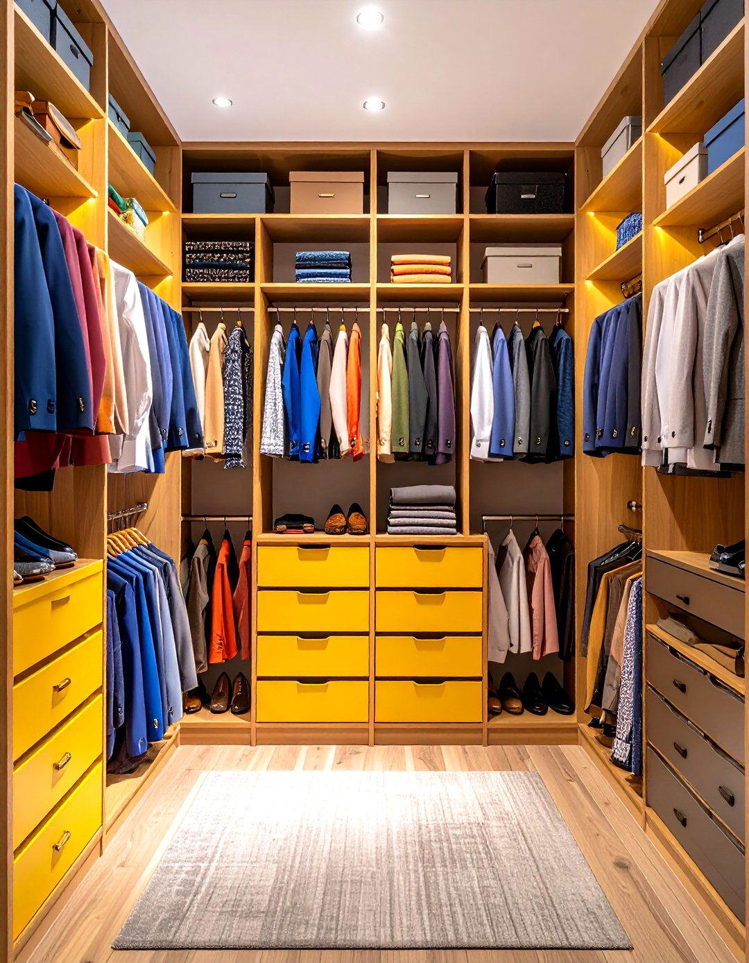 Pull Out Accessory Tower Island - 24 Closet Island Ideas