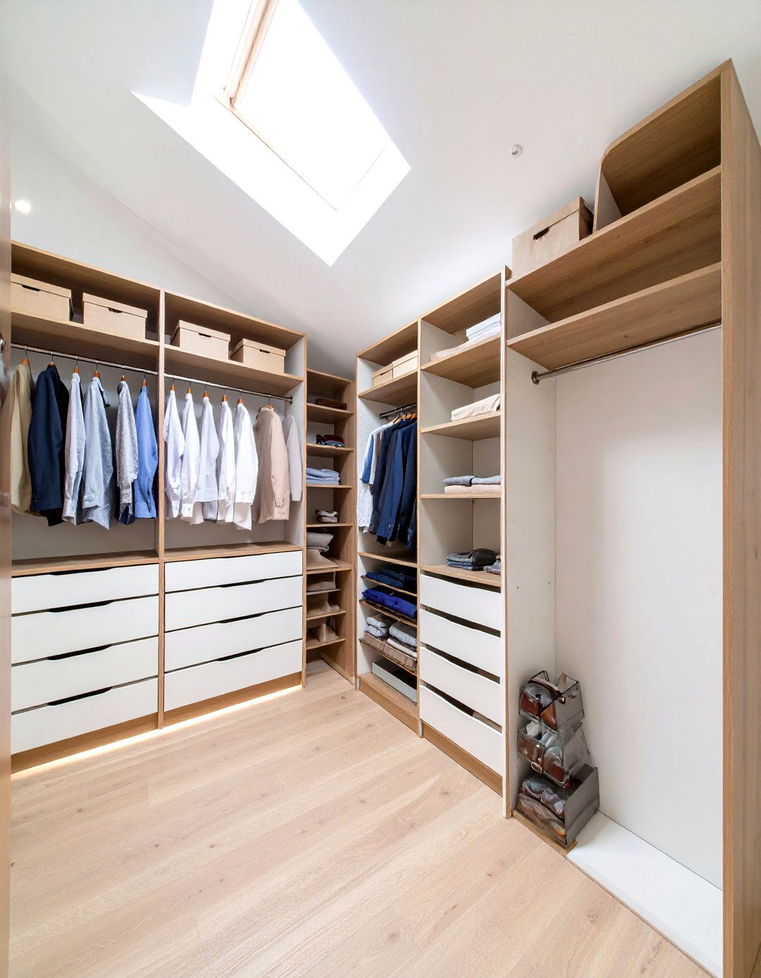 Pull Out Closet Organizer Systems - 24 Sloped Ceiling Closet Ideas