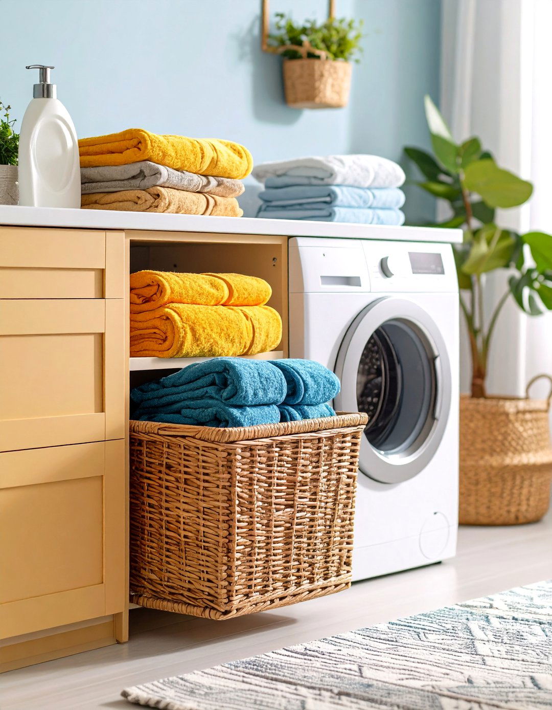 Pull Out Hamper Integration - 24 Bathroom Cabinet Ideas