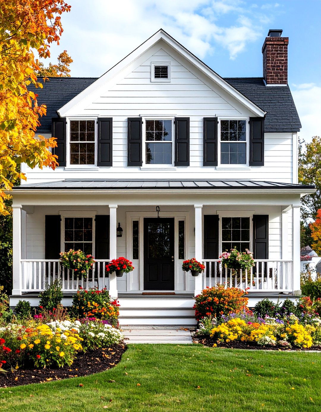 Pure White Classic Farmhouse - 24 Board and Batten Siding Colors