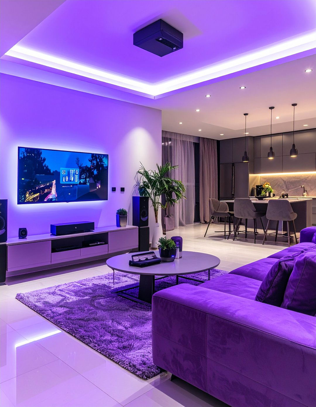 Purple Smart Home Integration Setup - 24 Purple Gaming Setup Ideas