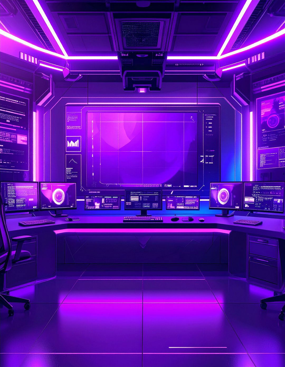 Purple Streaming Overlay and Background - 24 Purple Gaming Setup Ideas