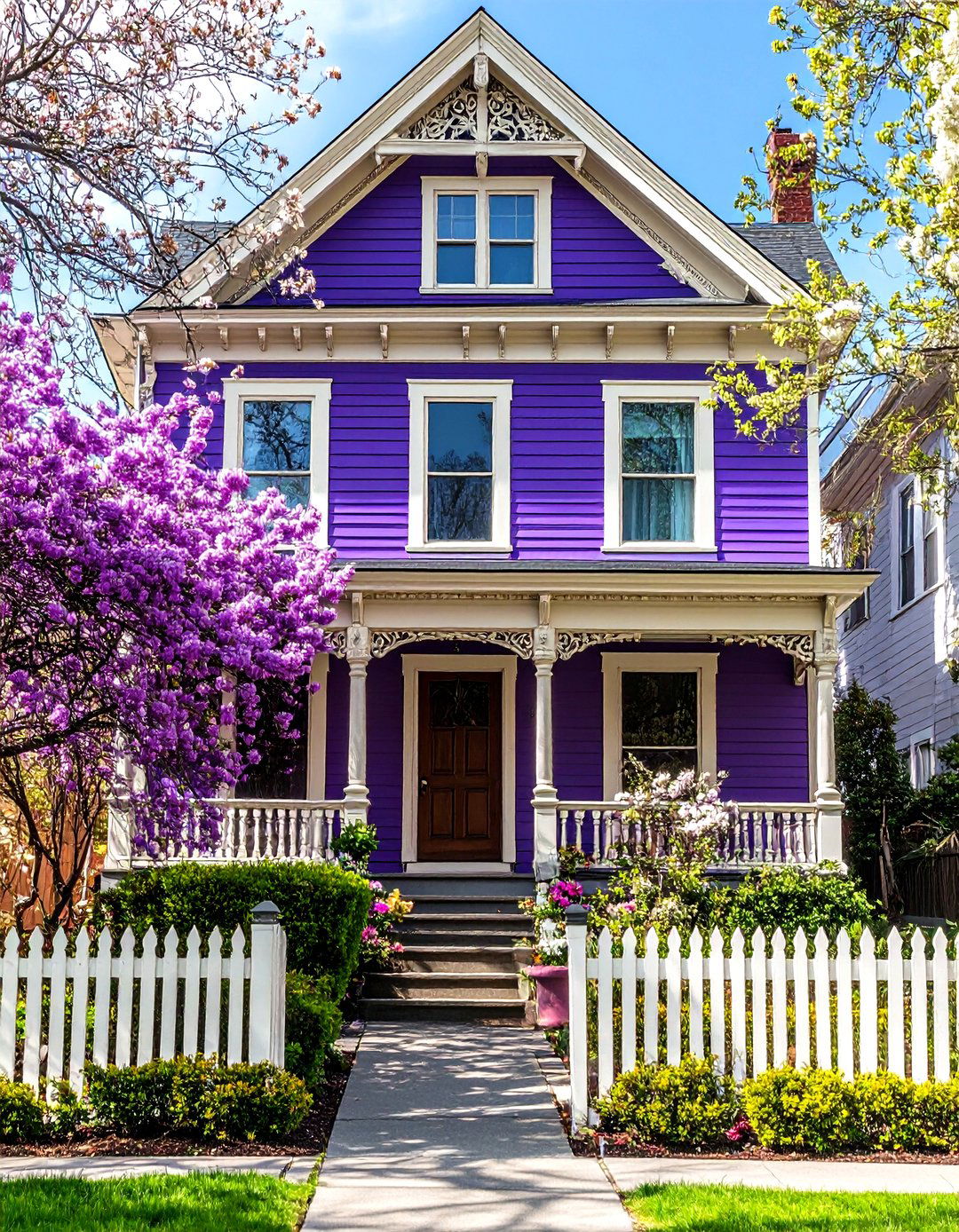 Purple Victorian Bold Exterior - 24 Exterior House Colors & Inspiration
