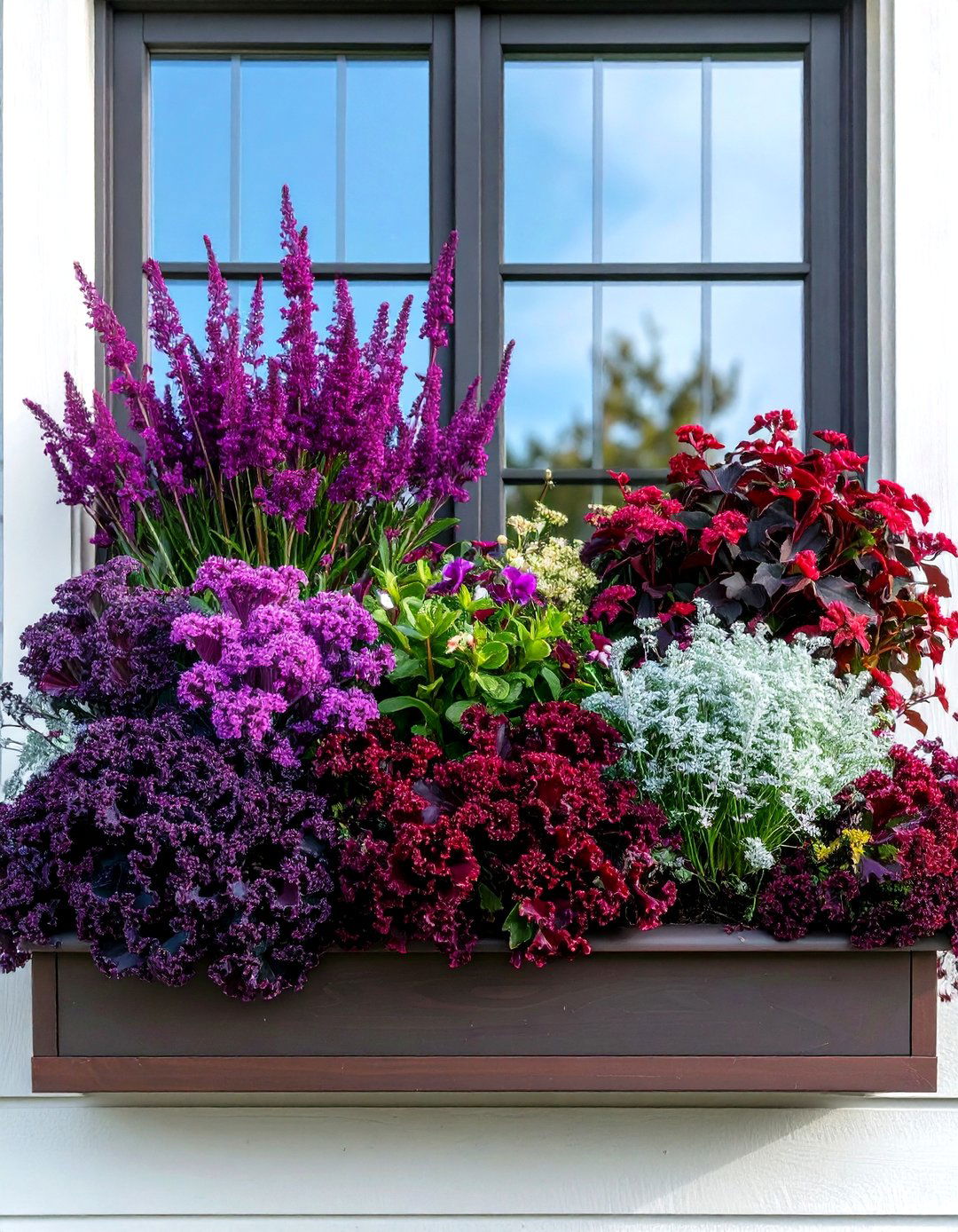 Purple and Burgundy Elegant Theme - 24 Fall Flower Box Ideas