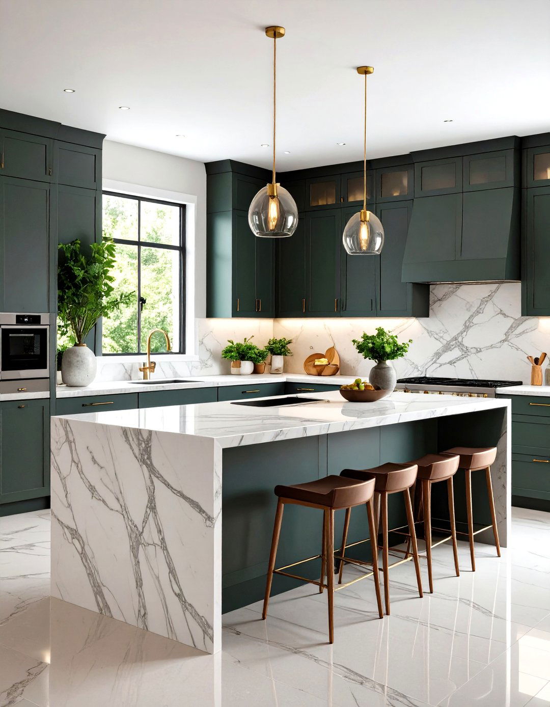 Quartzite Kitchen Surfaces - 24 Earthy Kitchen Ideas