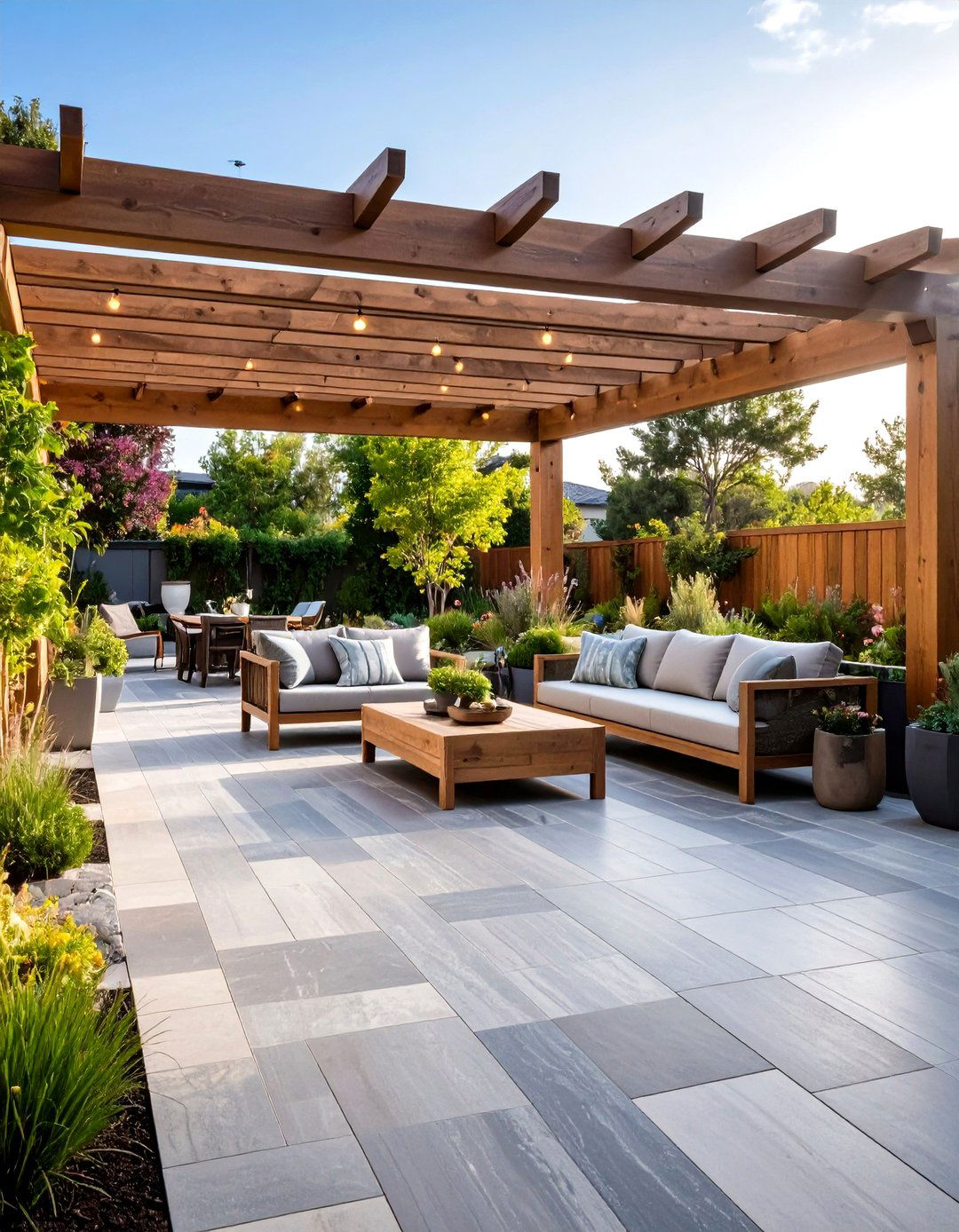 Quartzite Paver Pergola Designs - 24 Pergola Flooring Ideas