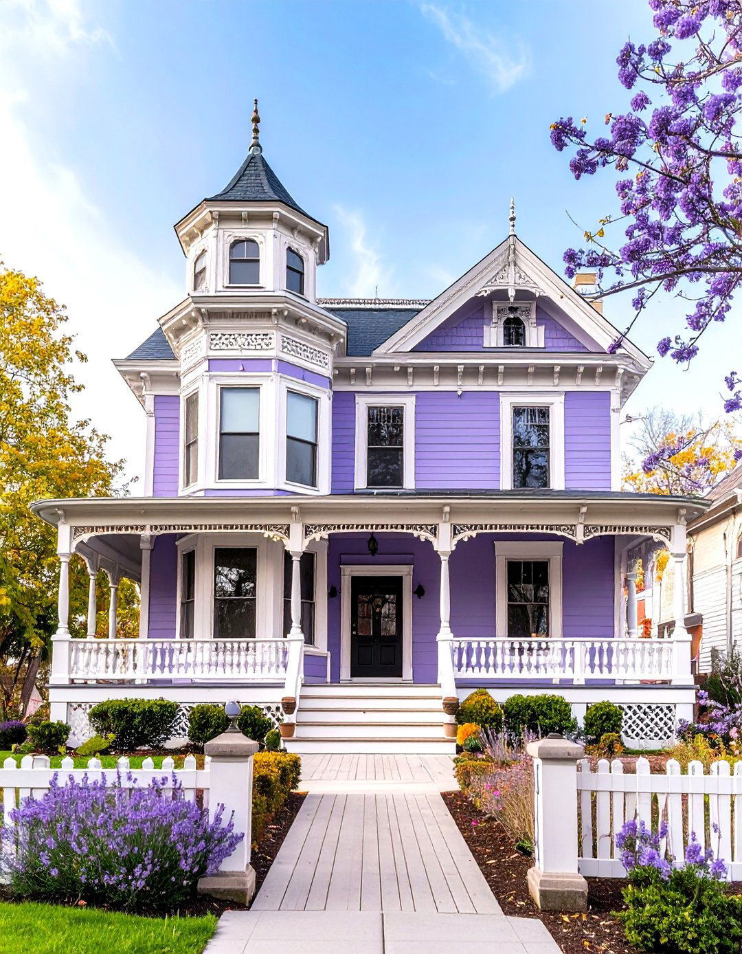 Queen Anne Lavender Fantasy - 24 Purple House Exterior Ideas