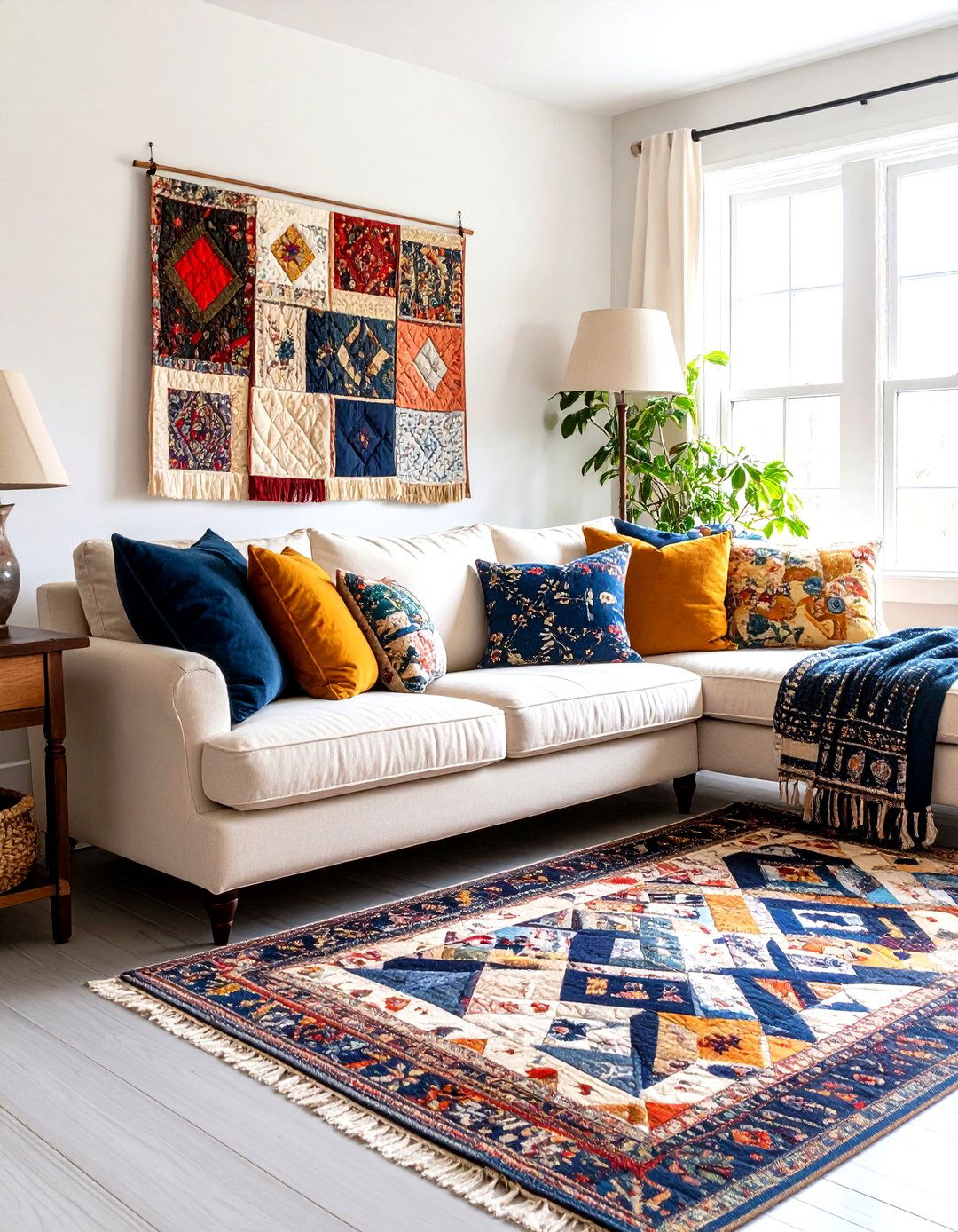 Quilted Comfort Zone Living Room - 24 Shabby-chic Style Living Room Ideas