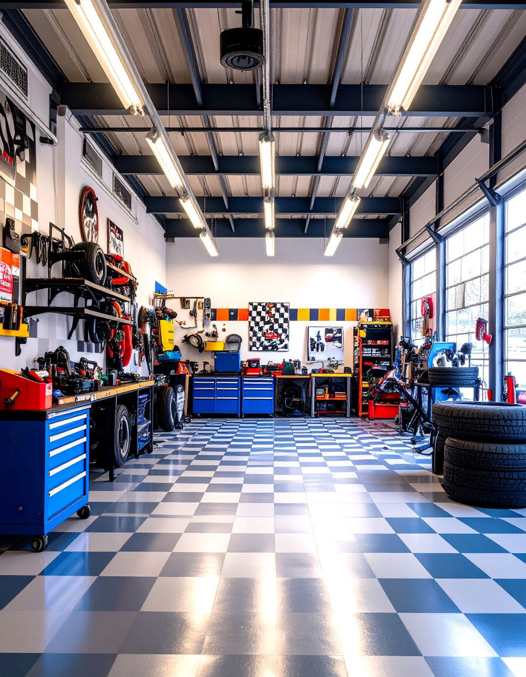 Racing Inspired Design Theme - 24 Motorcycle Garage Ideas