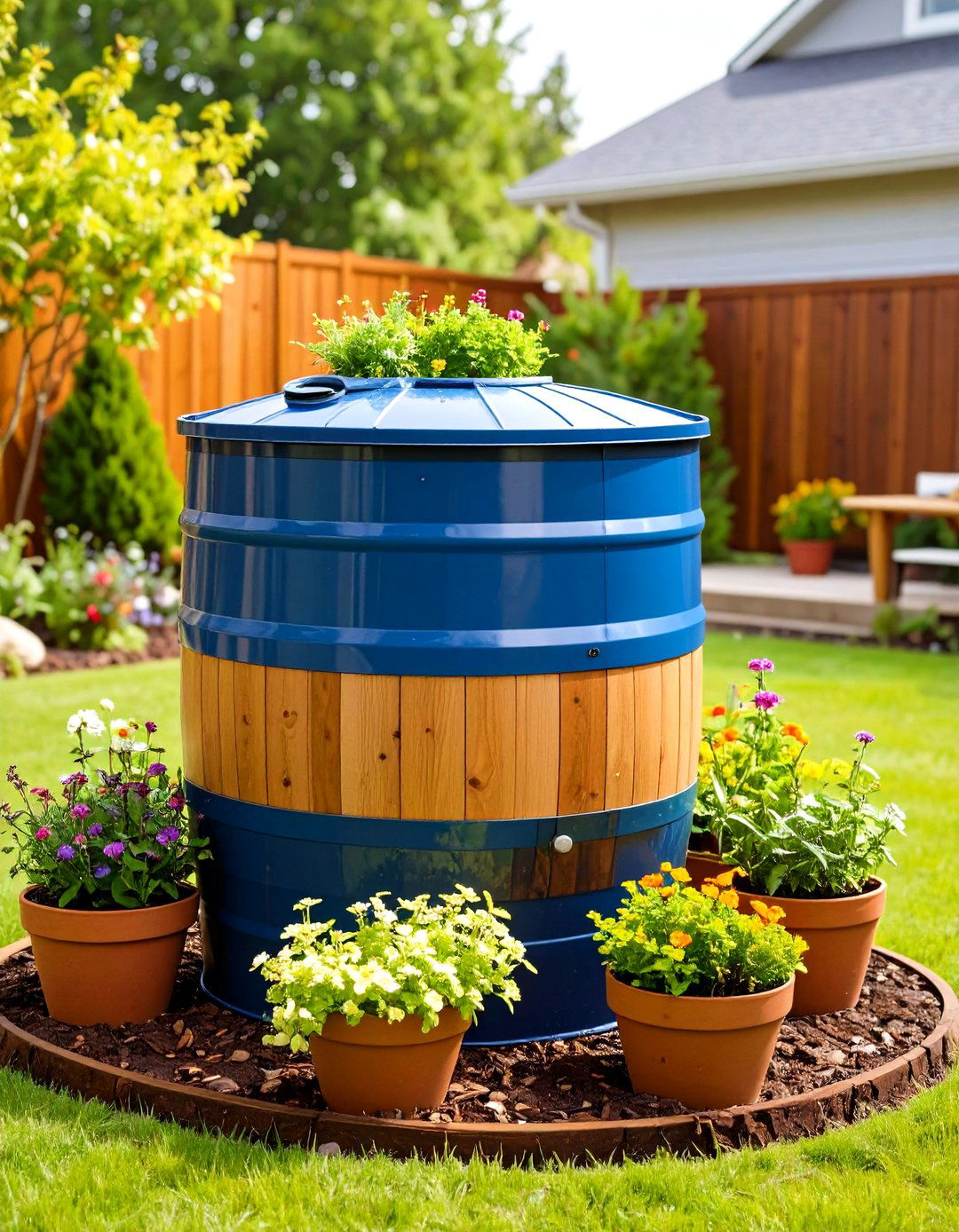 Rain Barrel Garden Systems - 24 Small Garden Ideas