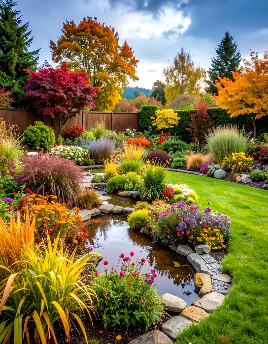 Rain Garden Basins - 24 Low Maintenance Backyard Landscaping Ideas