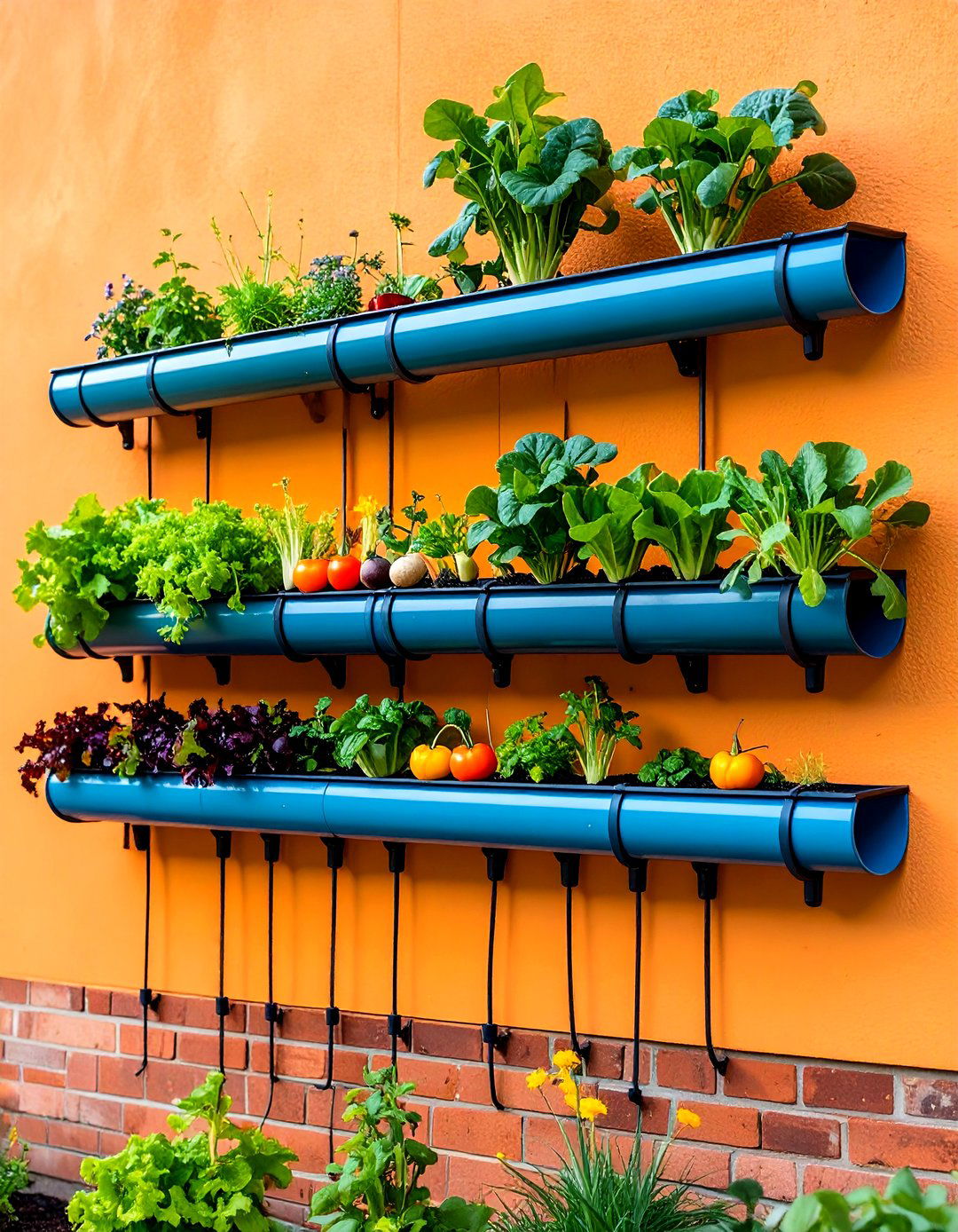 Rain Gutter Growing System - 24 Vegetable Garden Ideas