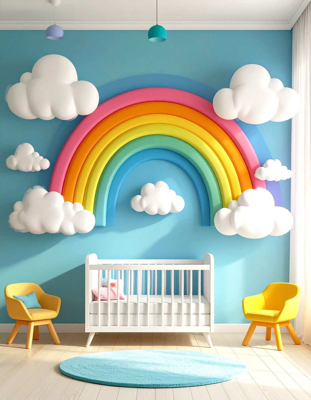 Rainbow Cloud Combinations - 24 Rainbow Nursery Ideas
