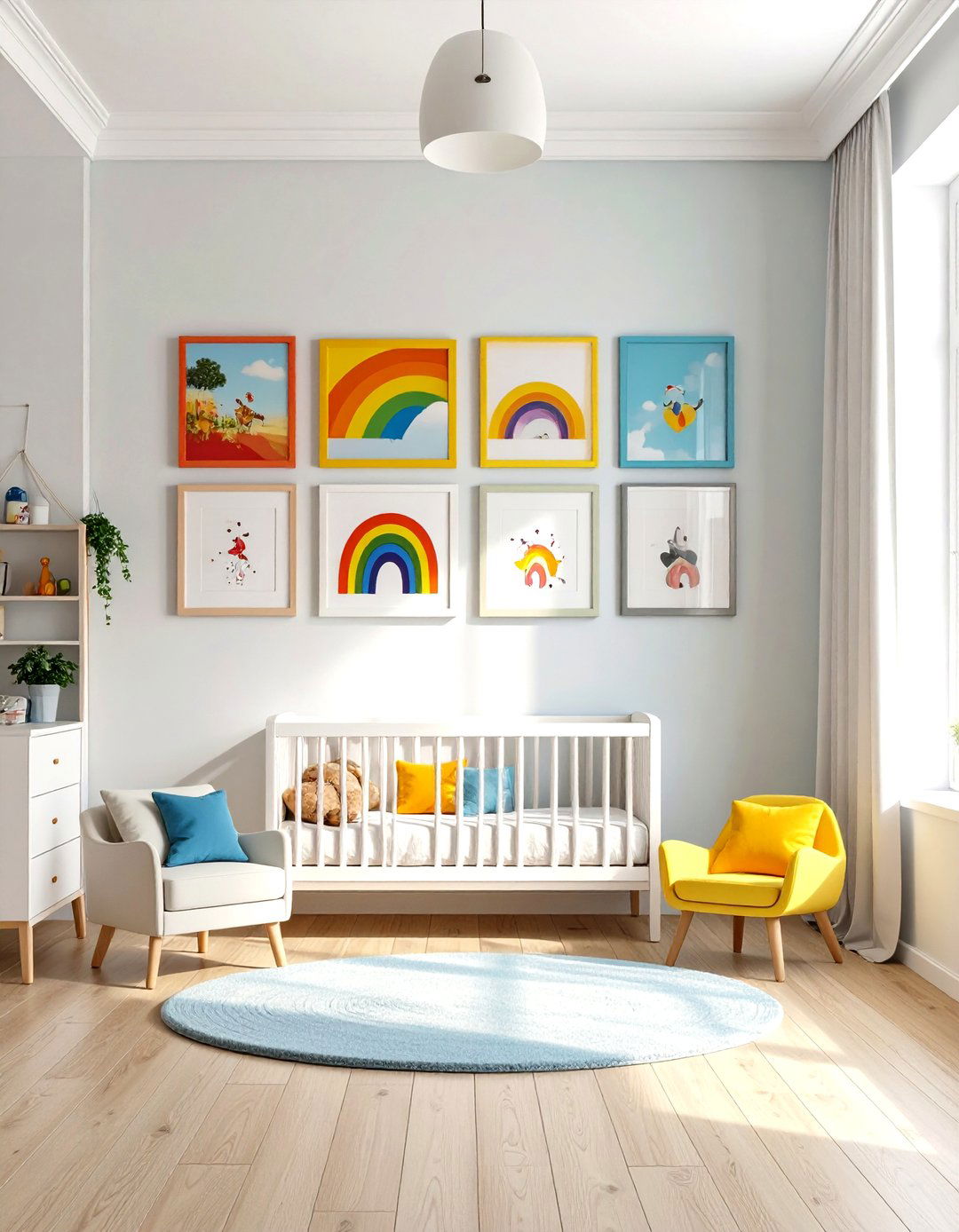 Rainbow Memory Walls - 24 Rainbow Nursery Ideas