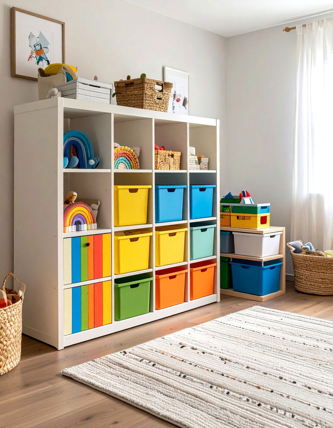 Rainbow Storage Solutions - 24 Rainbow Nursery Ideas
