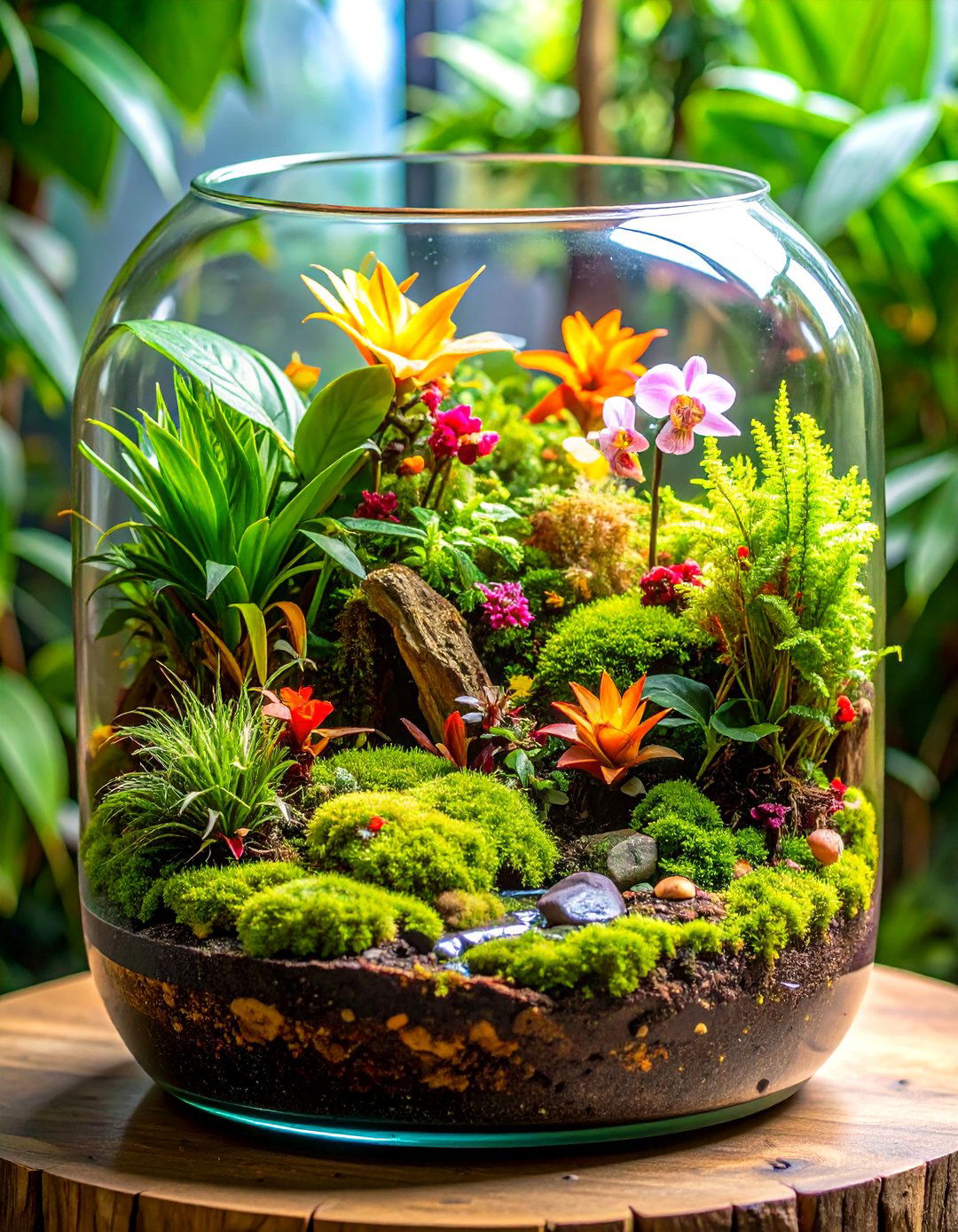 Rainforest Miniature Ecosystem - 24 Terrarium Ideas