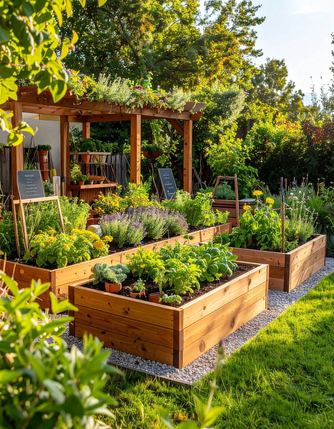 Raised Bed with Medicinal and Culinary Herb Specialization - 24 Raised Garden Bed Along Fence Ideas