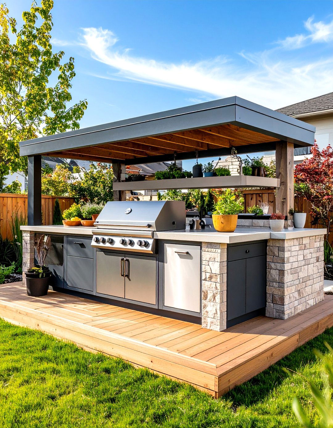 Raised Hearth BBQ Platform - 24 Bbq Pit Ideas