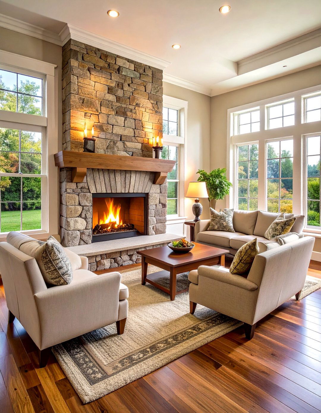 Raised Hearth Corner Fireplace Style - 24 Corner Gas Fireplace Ideas