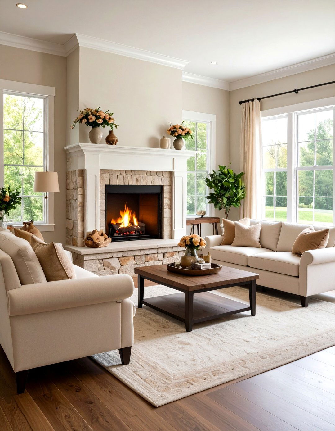 Raised Hearth Corner Fireplace - 24 Corner Fireplace Ideas