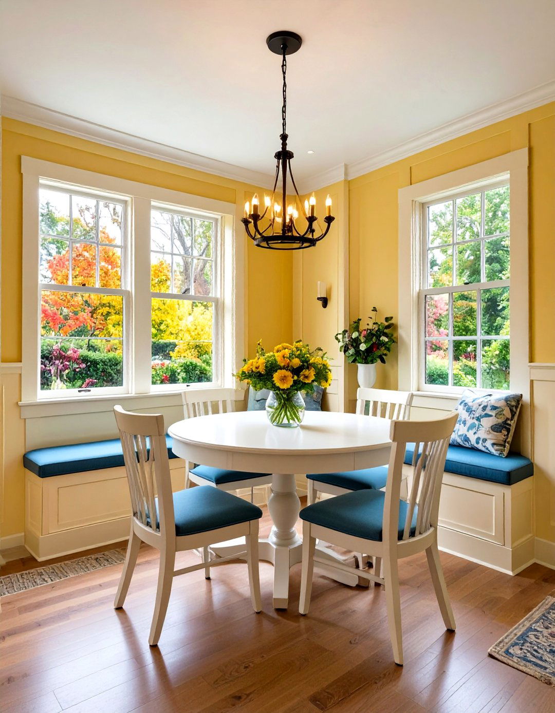 Raised Panel Dining Nook Wainscoting - 24 Kitchen Wainscoting Ideas