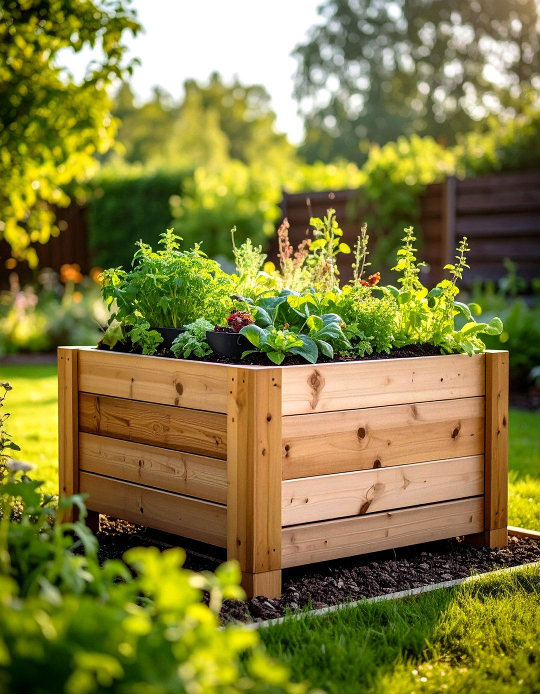 Raised Planter Box Camouflage - 24 Garbage Can Storage Ideas