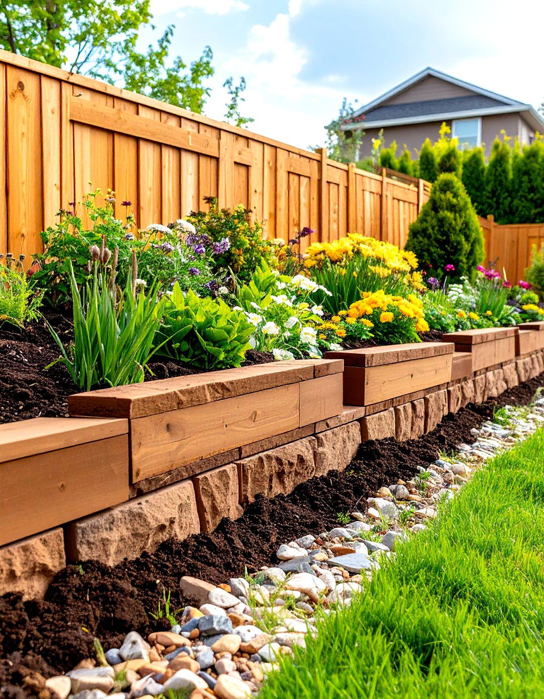 Rammed Earth Retaining Wall - 24 Inexpensive Retaining Wall Ideas